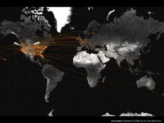 Just Landed visualization of Twitter by Jer Thorp (blprnt.com)