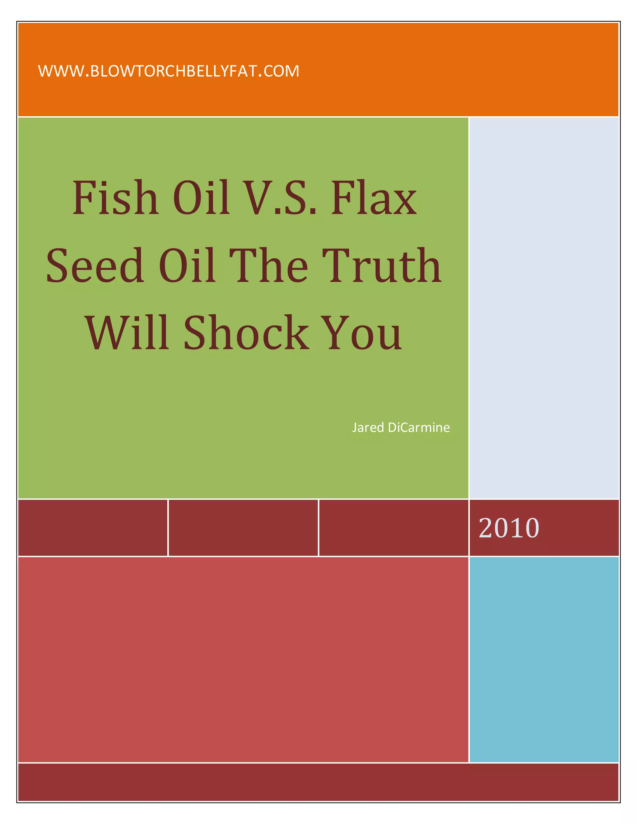 Flax seed oil vs fish oil PDF