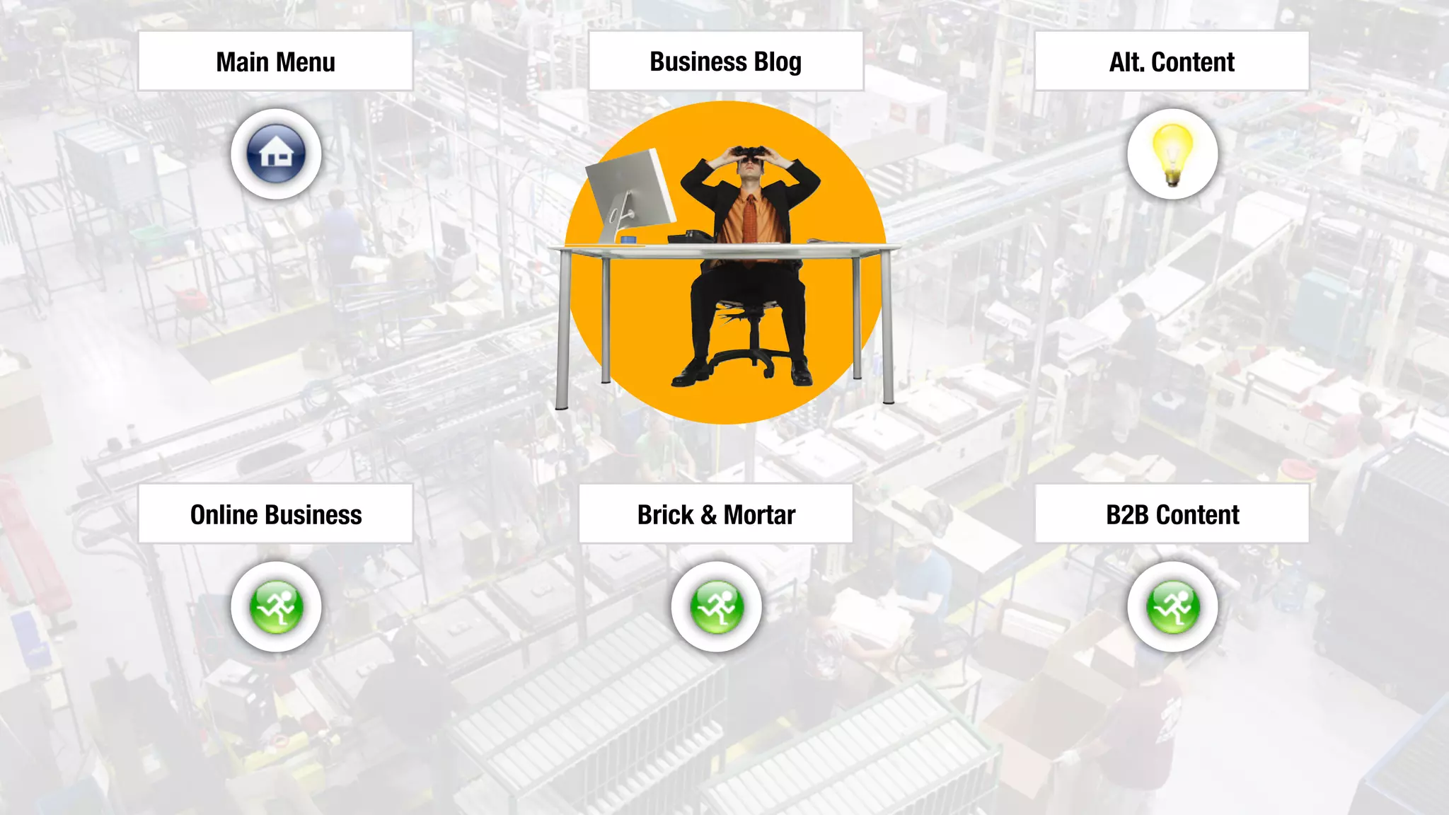 Business Blog
Online Business Brick & Mortar B2B Content
Main Menu Alt. Content
 