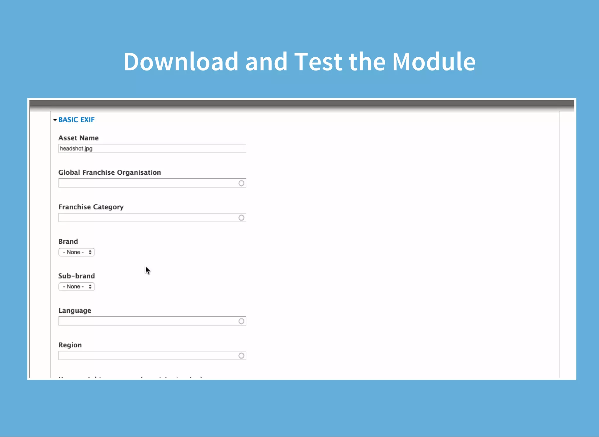 Download and Test the Module
 
