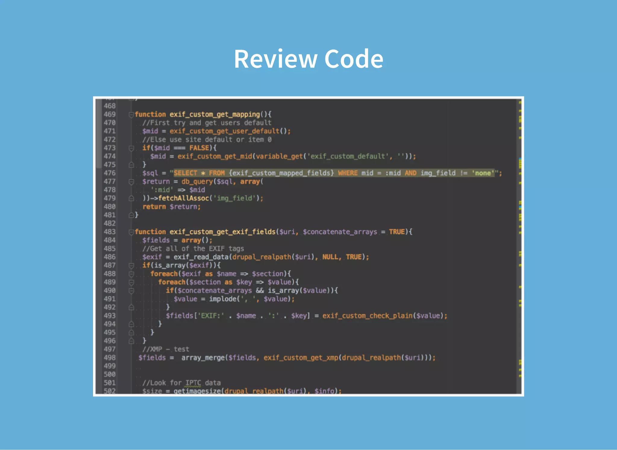 Review Code
 