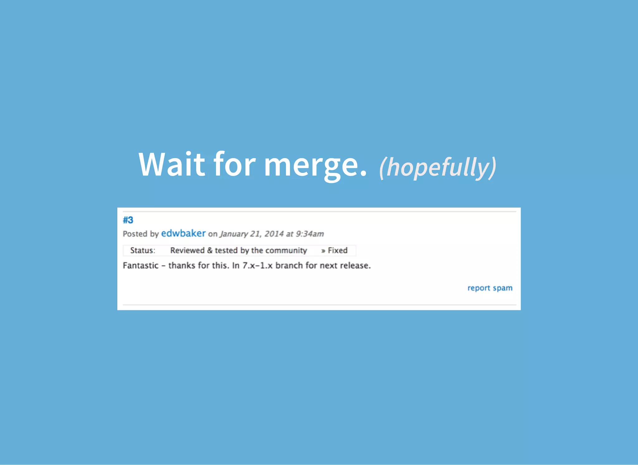Wait for merge. (hopefully)
 