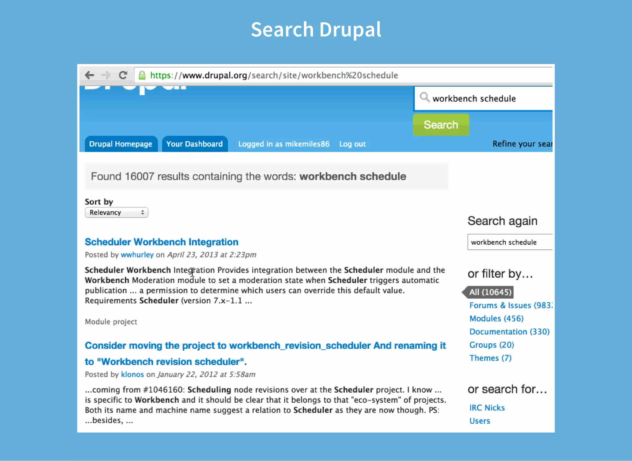 Search Drupal
 