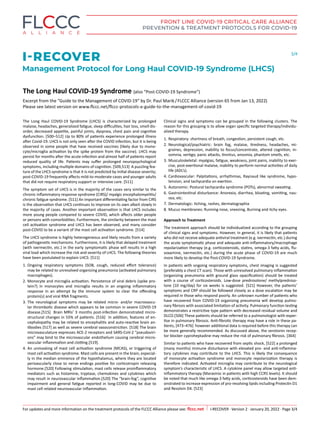 Flccc Protocol Flccc alliance-i-recover-management-protocol-for-long-haul-covid-19 ...