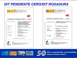 DIT PENDIENTE CERO/DIT RODADURA
 