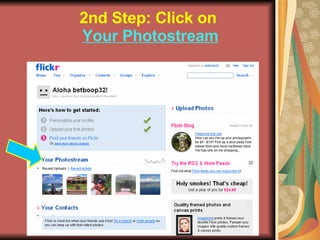 2nd Step: Click on   Your Photostream 
