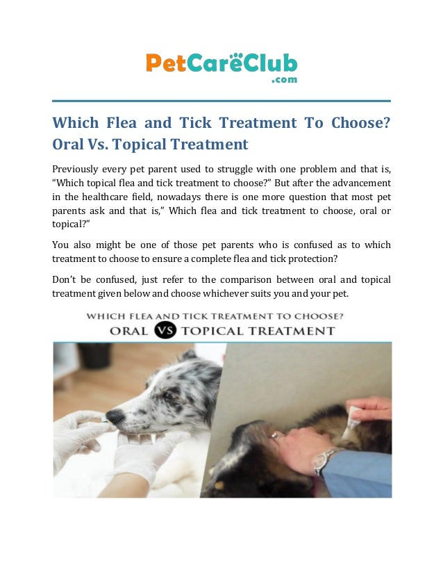 oral flea treatment