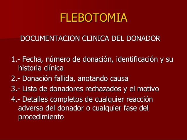 Flebotomia curso