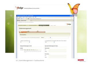 11
     11 | Asset Management > Textbausteine
 