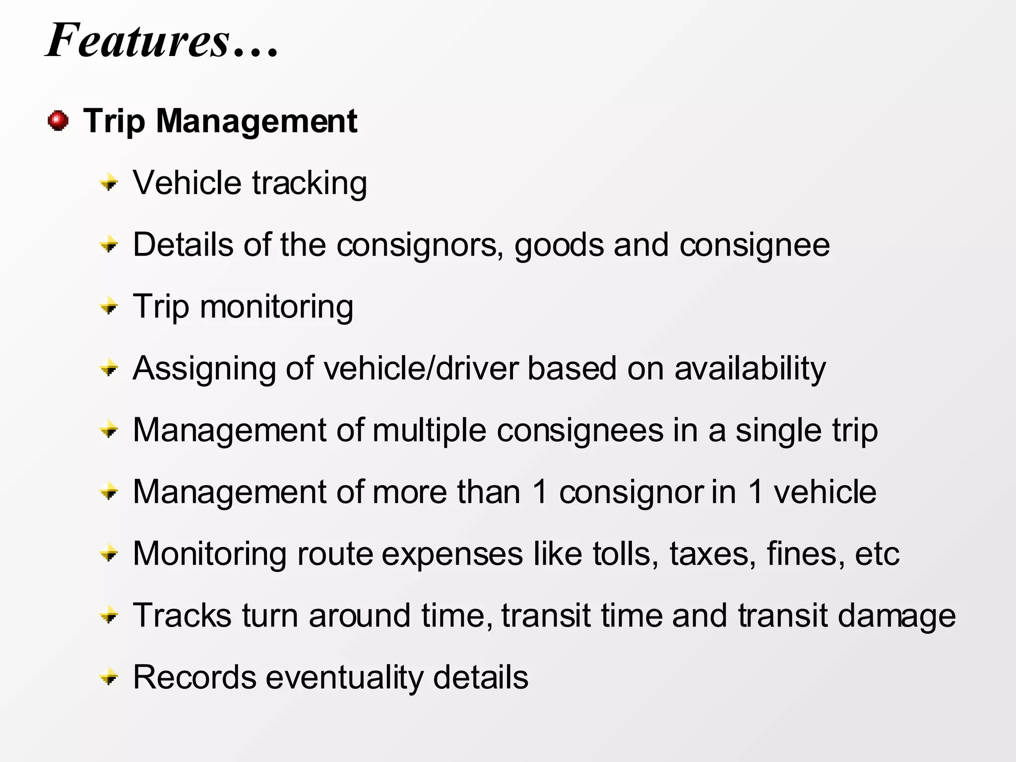Fleet Management System | PPT