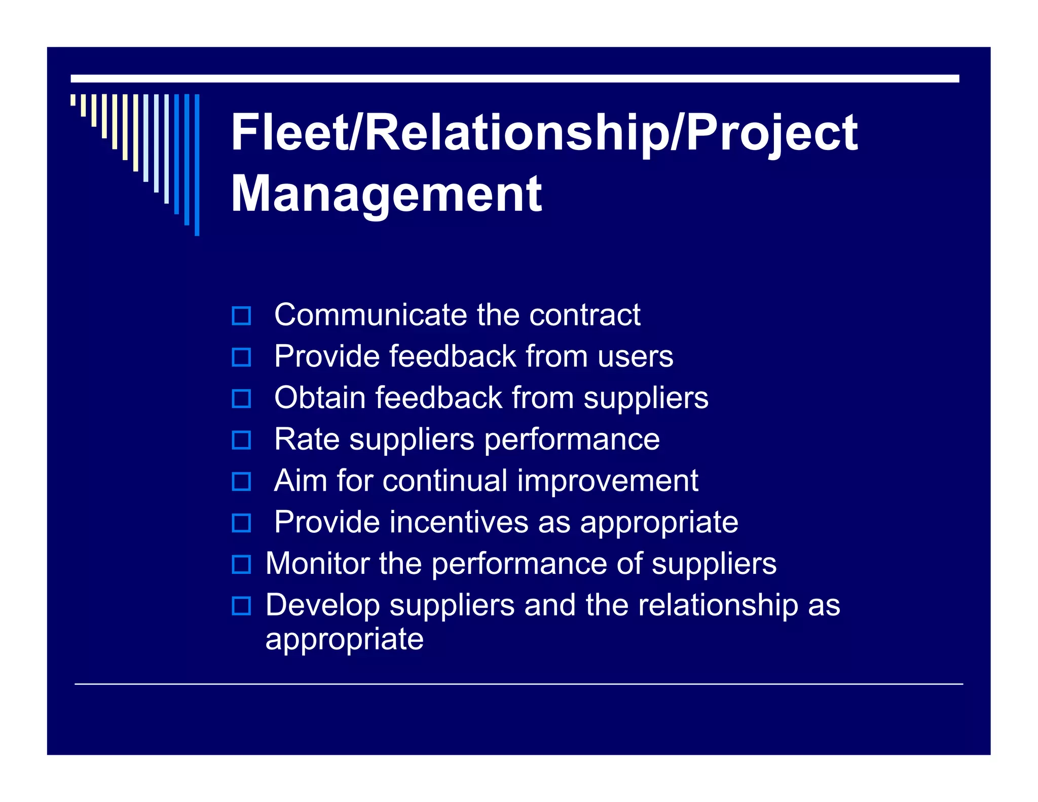 Fleet Challenges in the Humanitarian Community