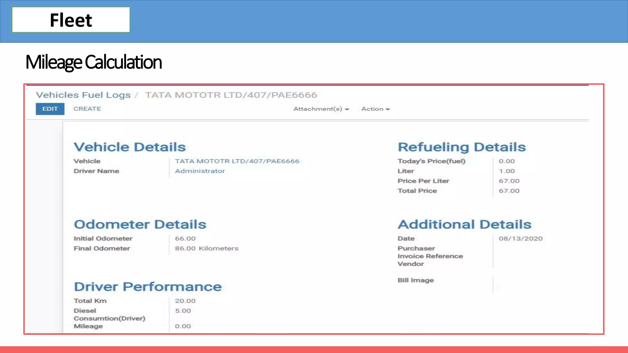 MileageCalculation
Fleet
 