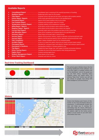 Intelligent Fleet Management and GPS Tracking | PDF