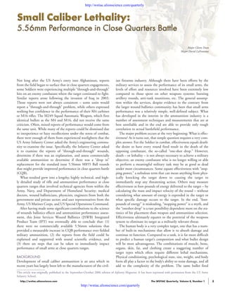 Bullet Performance And Lethality Pdf