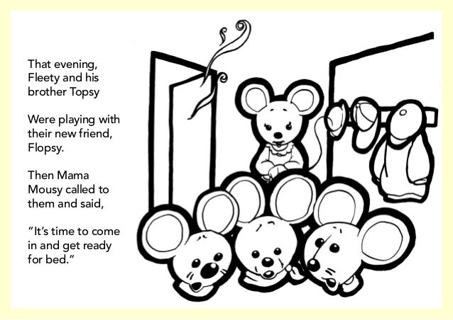 Coloring Book: Fleety, the Little Mouse