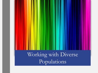 Working with Diverse
    Populations
 