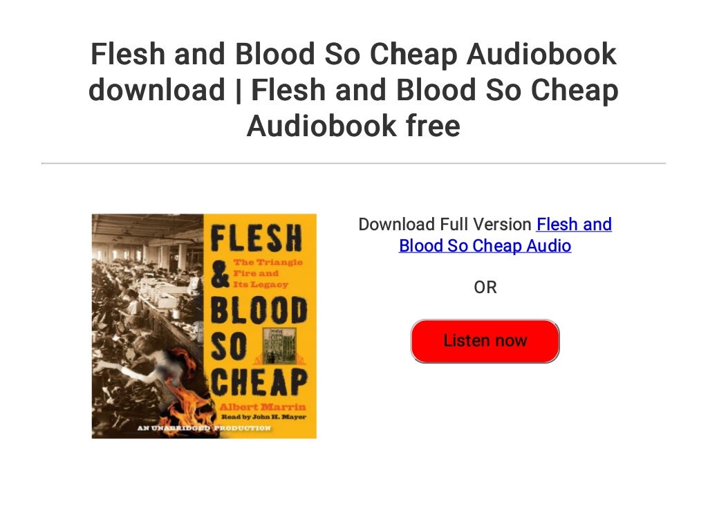 Flesh and Blood So Cheap Audiobook download Flesh and Blood So Cheap