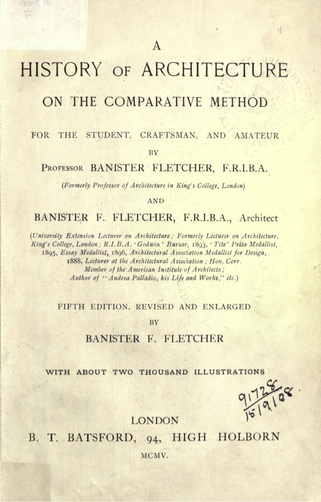 Fletcher History Of Architecture