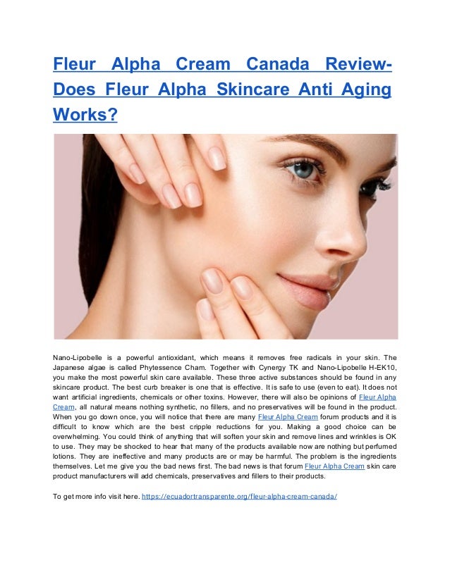 fleur alpha anti aging cream
