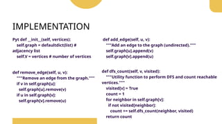 FLEURY’S algorithm graph theory presentation.pptx