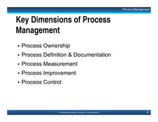 91© Operational Excellence Consulting. All rights reserved.
Self Assessment for Quality Management
Principles (QMP), 1 of 2
Business Excellence & Quality Management Models
This document is a partial preview. Full document download can be found on Flevy:
http://flevy.com/browse/document/total-quality-management-tqm-152
 