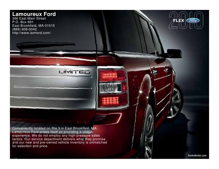 2010 Ford Flex Lamoureux Ford Worcester Massachusetts