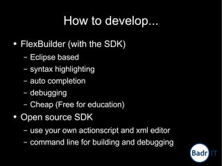 Engaging Rich Internet Applications using Flex