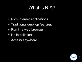 Engaging Rich Internet Applications using Flex