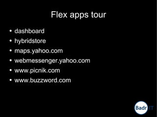 Engaging Rich Internet Applications using Flex