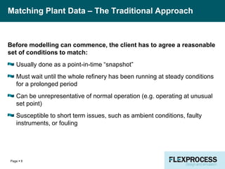 Matching Plant Data – The Traditional Approach
Page  8
Before modelling can commence, the client has to agree a reasonabl...