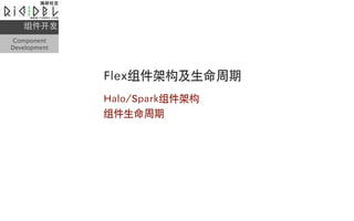 
Component
Development




              Flexܹ
              Halo/Sparkܹ
              
 