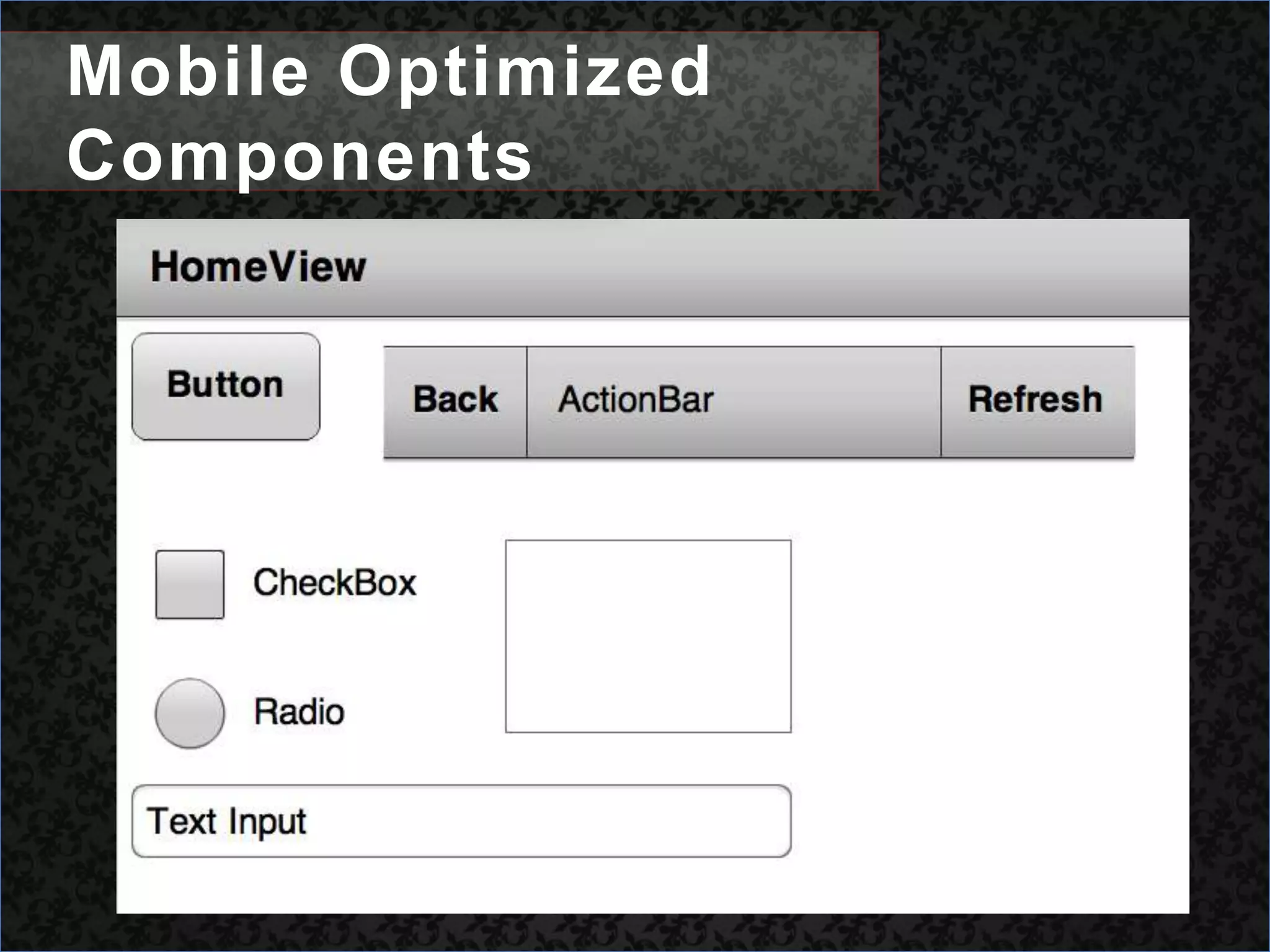 Mobile Optimized Components