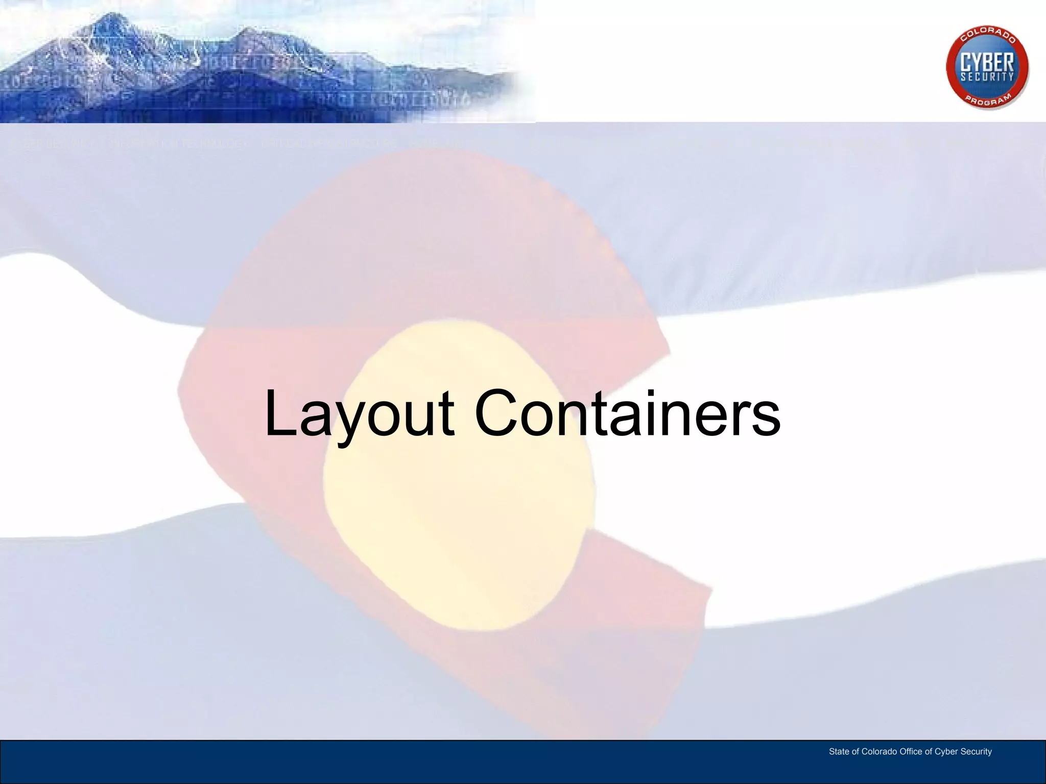 Layout Containers 