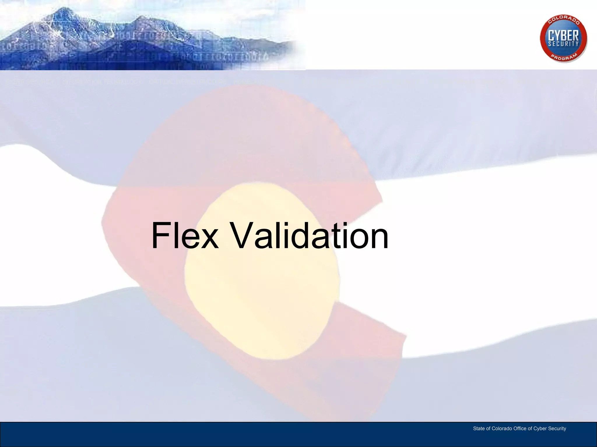 Flex Validation 