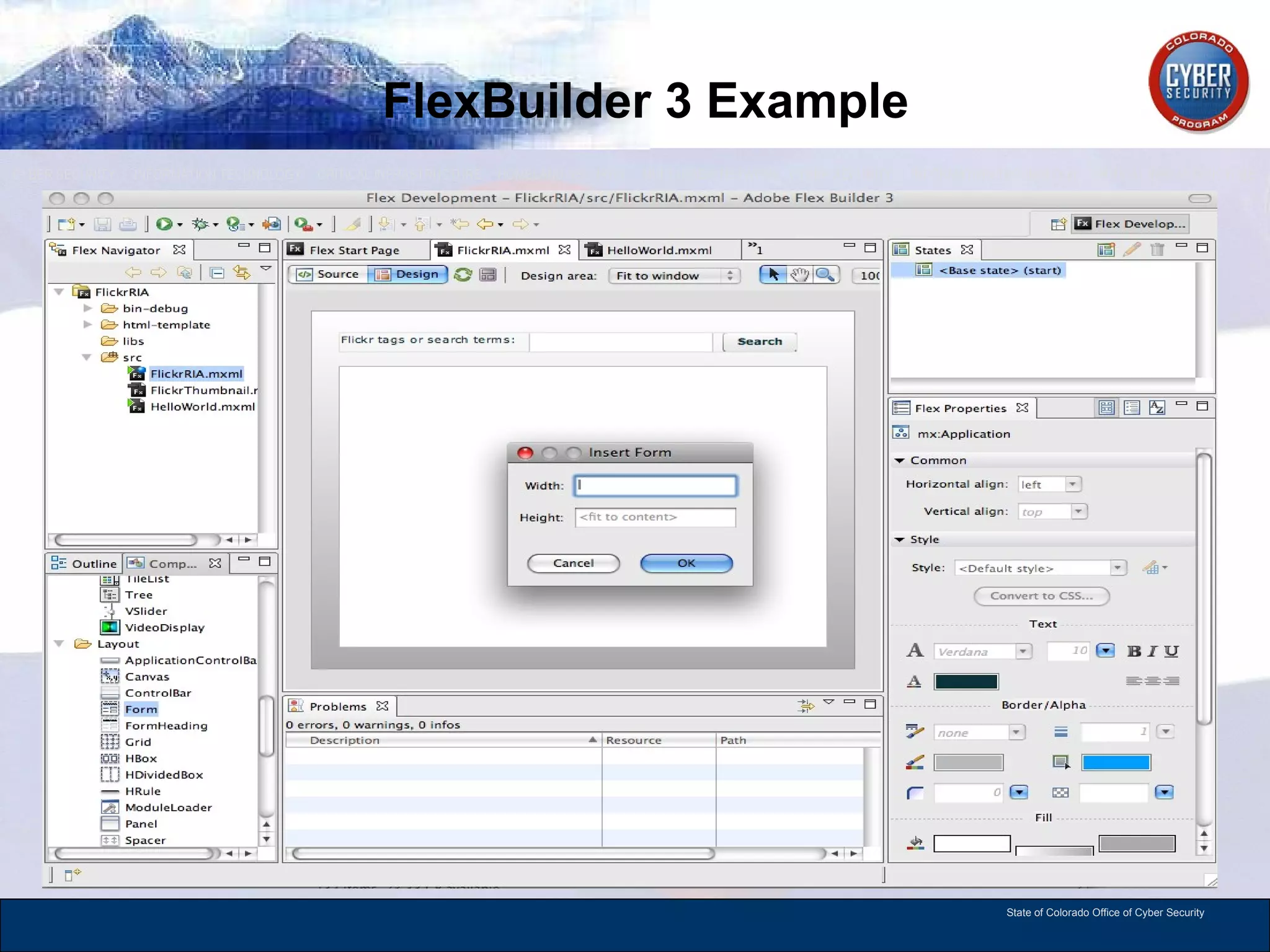 FlexBuilder 3 Example 