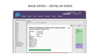 BACK-OFFICE – DETAIL OF EVENT
 