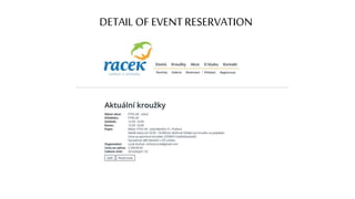 DETAIL OF EVENTRESERVATION
 