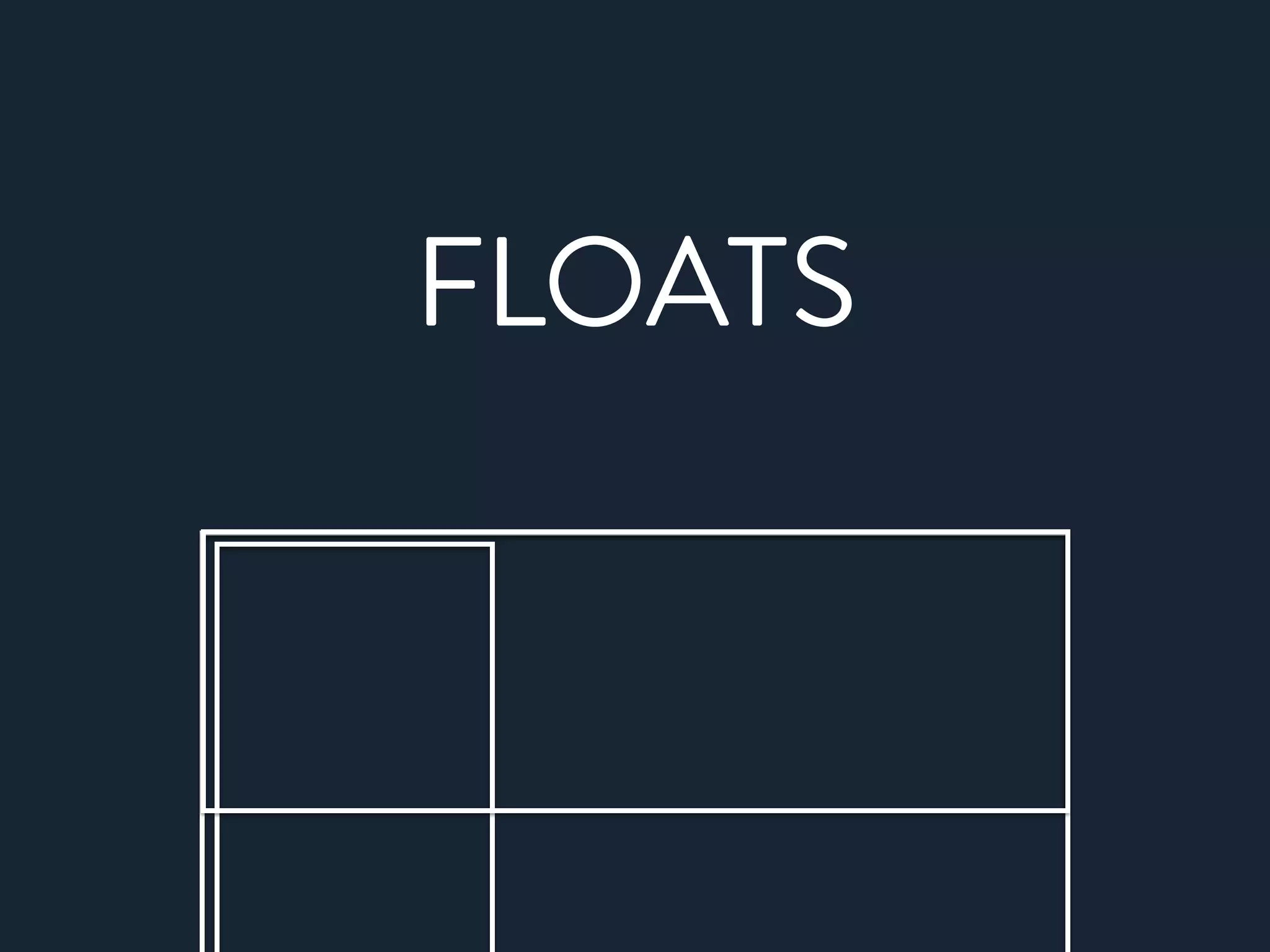 FLOATS
 