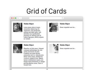 Grid of Cards
 