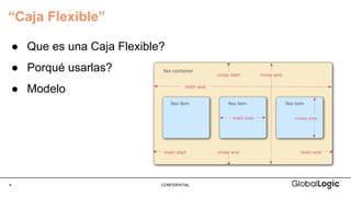 4 CONFIDENTIAL
“Caja Flexible”
● Que es una Caja Flexible?
● Porqué usarlas?
● Modelo
 