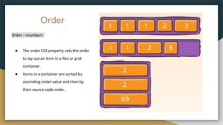 Flex Order Flex box | PPTX