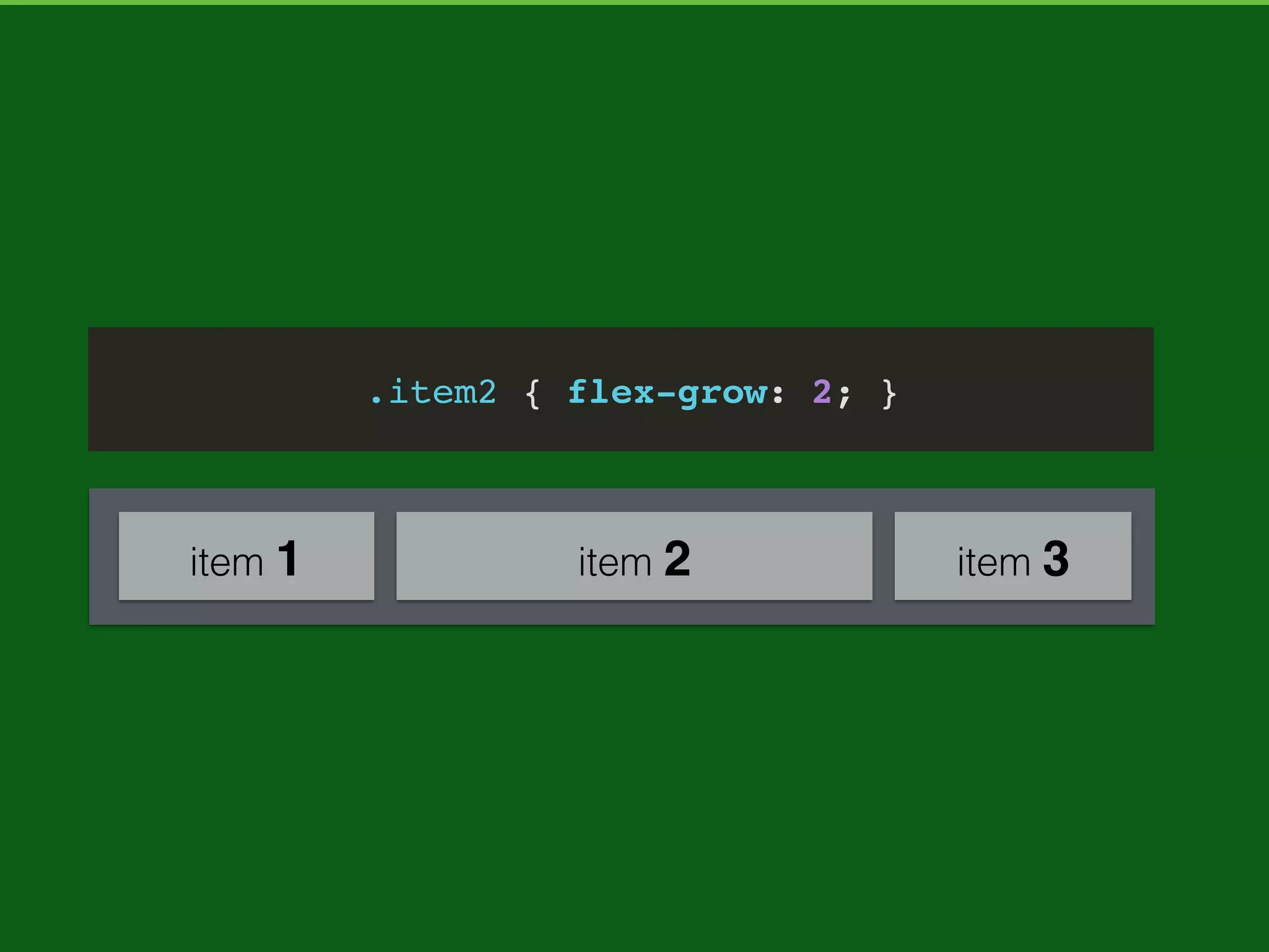 ﬂex-wrap
Deﬁne if the ﬂex items will break onto multiple lines if their
width are larger than width of container.
 