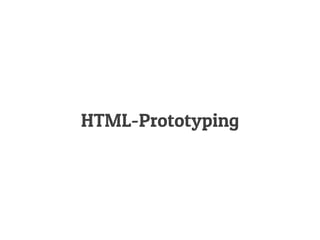 HTML-Prototyping
 