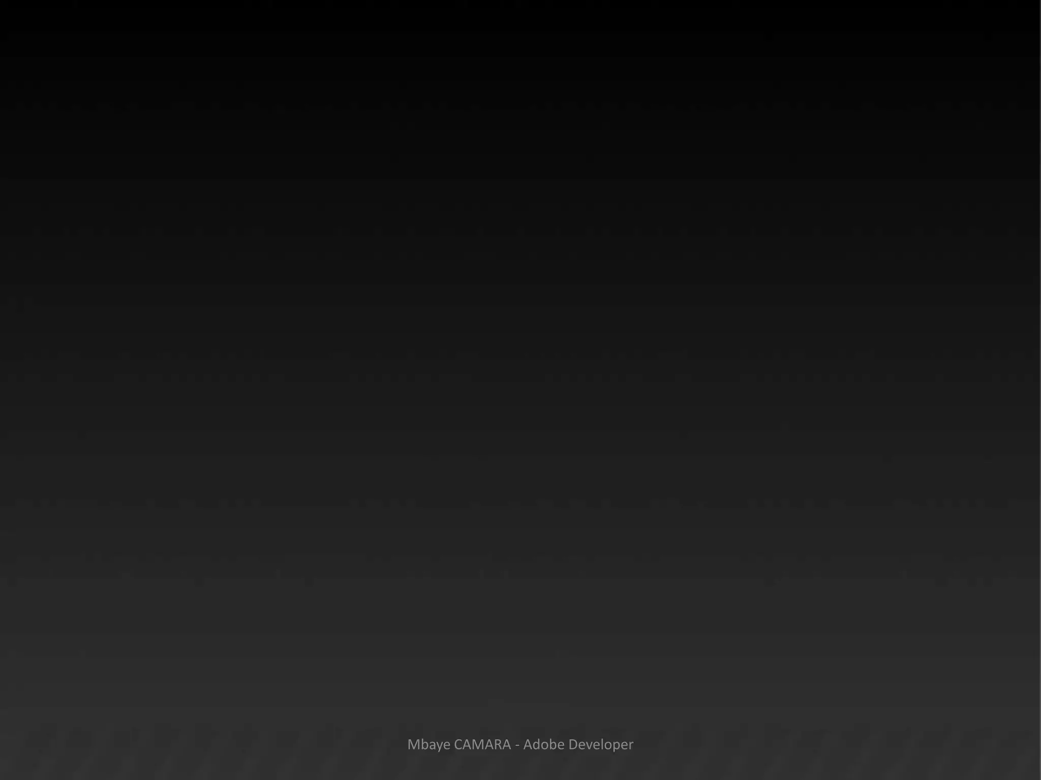 Mbaye CAMARA - Adobe Developer