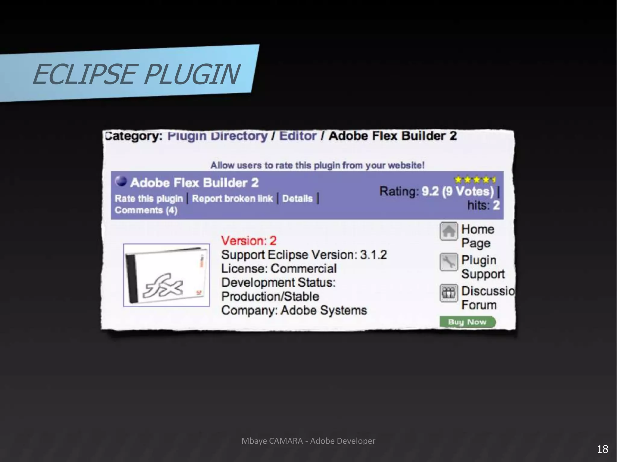 ECLIPSE PLUGIN18Mbaye CAMARA - Adobe Developer