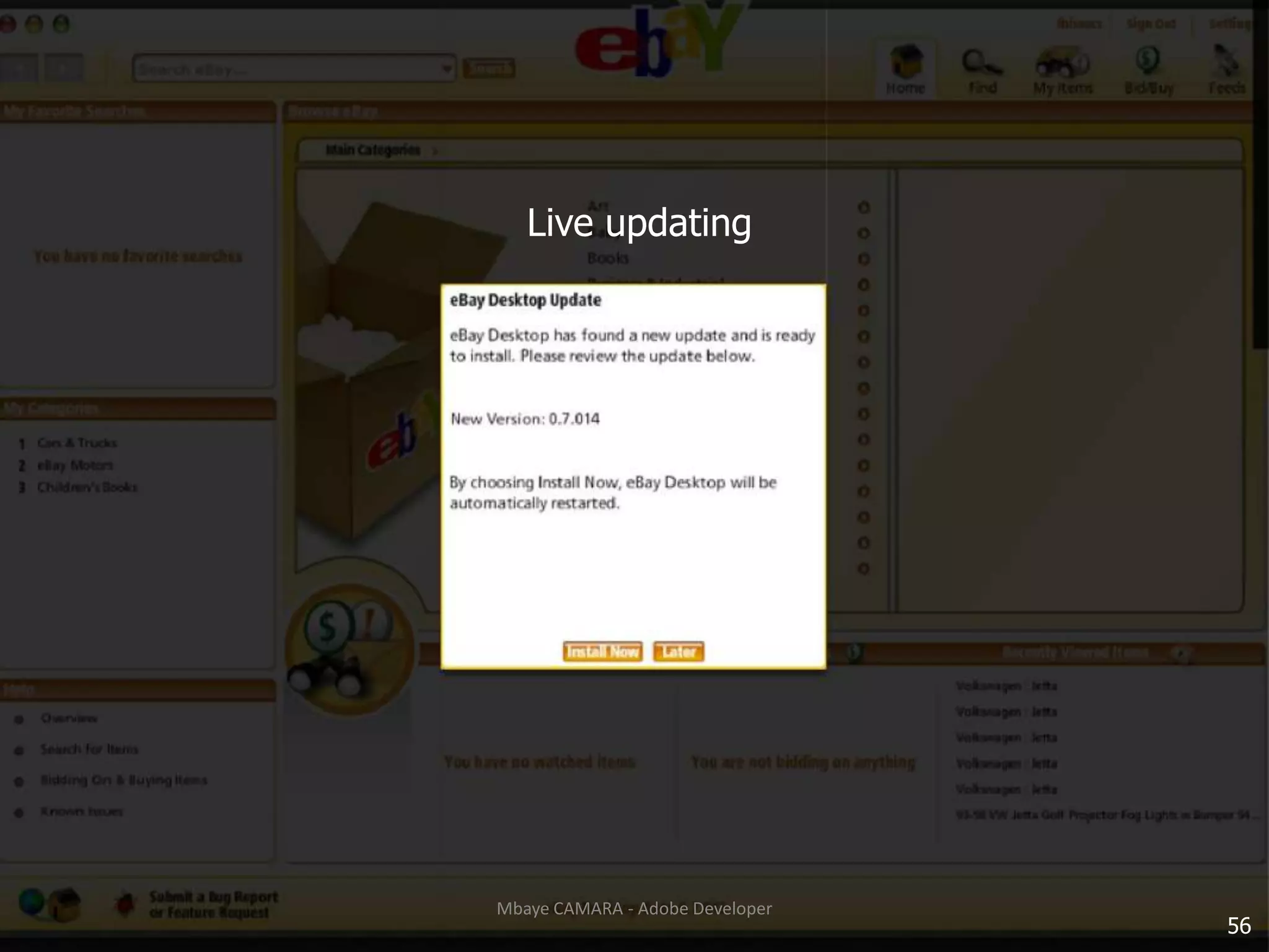 Live updating56Mbaye CAMARA - Adobe Developer