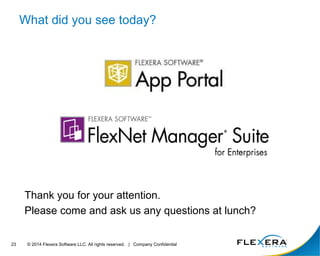 Flexera Software Toolcase for the ITAM Review Tools Day | PPTX