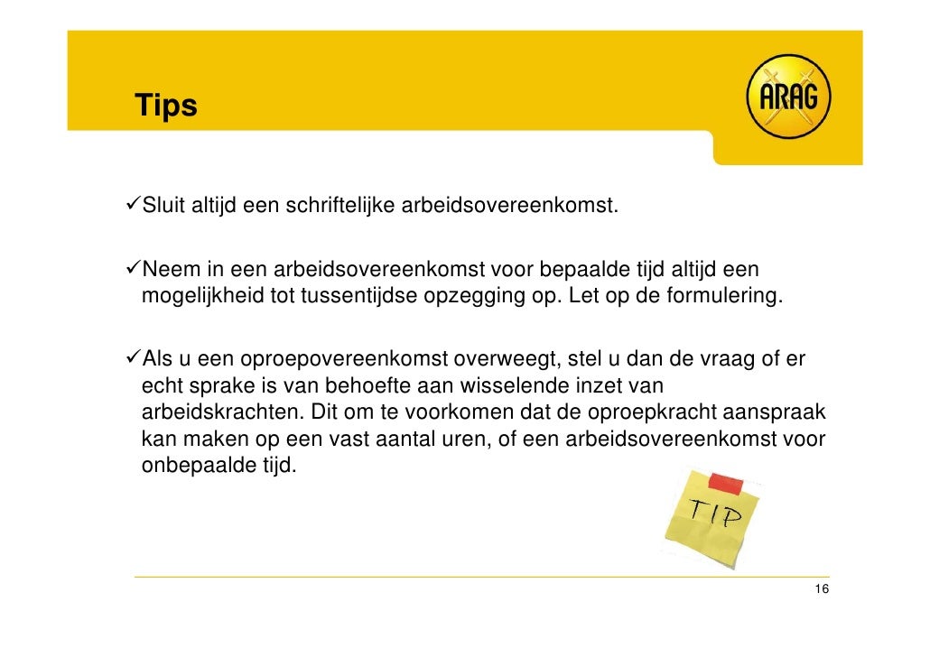 Flexibiliteit tijdens de arbeidsovereenkomst