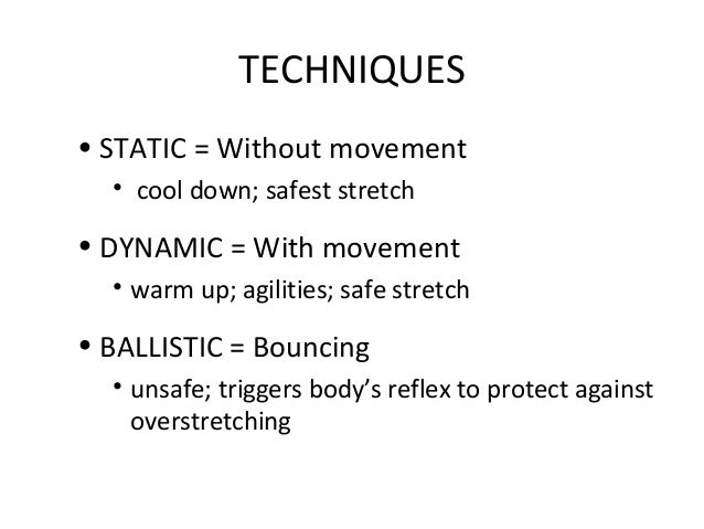 compare and contrast static and dynamic flexibility. compare and contrast static and dynamic flexibility.