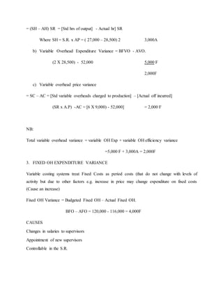Flexible budgets and basic variance analysis (DAC 203 Management Accounting)